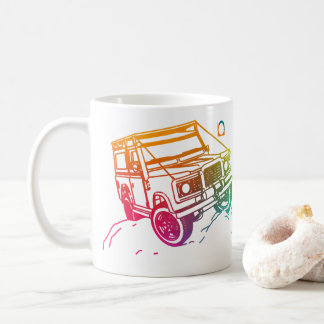 Gefärbt 1 Jeep 3D Kaffeetasse