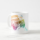 Gefärbt 1 Jeep 3D Kaffeetasse (Vorderseite Links)