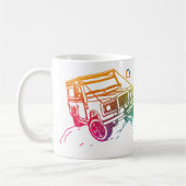Gefärbt 1 Jeep 3D Kaffeetasse (Links)