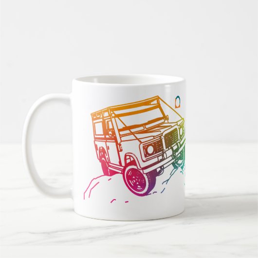 Gefärbt 1 Jeep 3D Kaffeetasse (Links)