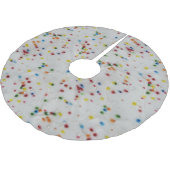 Gefärbt besprüht polyester weihnachtsbaumdecke (Schrägansicht)