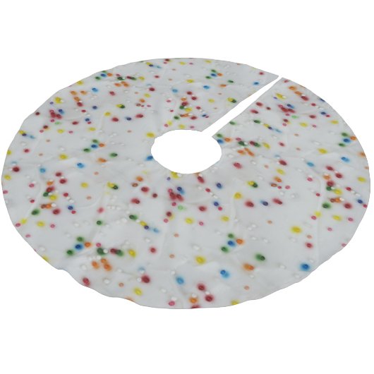 Gefärbt besprüht polyester weihnachtsbaumdecke (Schrägansicht)