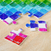 Gefärbt in den Zeichenpapiers- mit Puzzle (Seite)