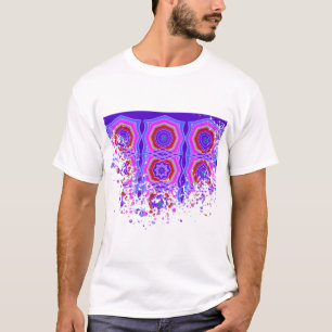 Gefärbte geometrische Mandala T-Shirt
