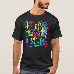 Gefärbte Krawatte 100 Days Brighter Student Happy T-Shirt