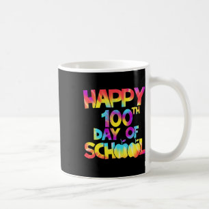 Gefärbte Krawatte 100 Schultage 100 Schultag Kaffeetasse