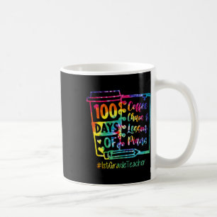 Gefärbte Krawatte 100 Tage Kaffee und Chaos Tee 1. Kaffeetasse