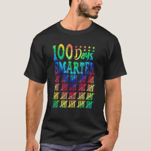 Gefärbte Krawatte 100 Tage Smarter Lehrer Student  T-Shirt