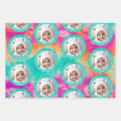 Gefärbte Krawatte - 1 Foto - Benutzerdefinierter T Geschenkpapier Set (Vorderseite 2)