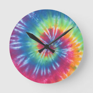 GEFÄRBTE KRAWATTE 1 RUNDE WANDUHR