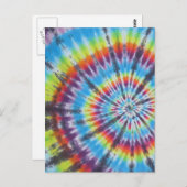 Gefärbte Krawatte 2 - Am beliebtesten Postkarte (Vorne/Hinten)