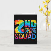 Gefärbte Krawatte 2. Klasse Squad Lehrerin Student Karte (Gelbe Blume)