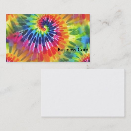 Gefärbte Krawatte 2 Visitenkarte (Vorne/Hinten)