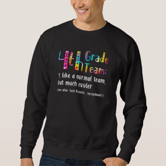 Gefärbte Krawatte 4. Klasse Sweatshirt (Vorderseite)