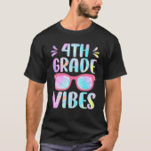 Gefärbte Krawatte 4. Klasse Vibes Vierter Platz 1 T-Shirt (Vorderseite)