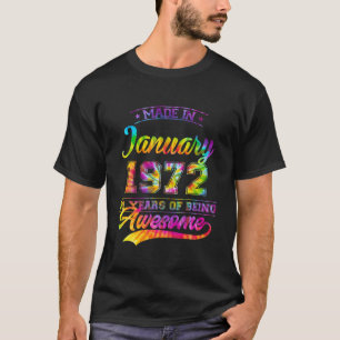 gefärbte Krawatte 50. Geburtstag 50 Jahre alt im J T-Shirt