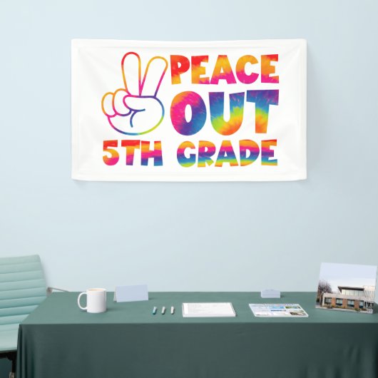 Gefärbte Krawatte 5. Klasse Banner (Messeveranstaltung)