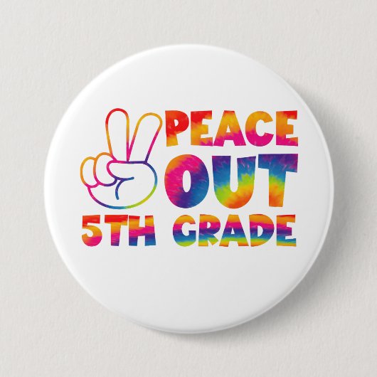 Gefärbte Krawatte 5. Klasse Button (Vorderseite)