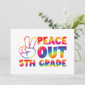 Gefärbte Krawatte 5. Klasse Dankeskarte (Stehend Vorderseite)