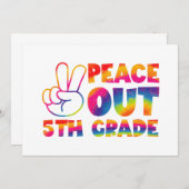 Gefärbte Krawatte 5. Klasse Dankeskarte (Vorne/Hinten)