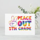 Gefärbte Krawatte 5. Klasse Einladung (Stehend Vorderseite)