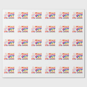 Gefärbte Krawatte 5. Klasse Geschenkpapier