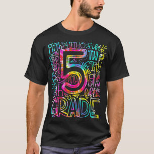Gefärbte Krawatte 5. Klasse Lehrerin Studentin Bac T-Shirt