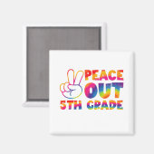 Gefärbte Krawatte 5. Klasse Magnet (Vorderseite/Rückseite)