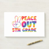 Gefärbte Krawatte 5. Klasse Post-it Klebezettel (Auf Schreibtisch)