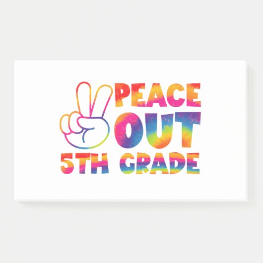 Gefärbte Krawatte 5. Klasse Post-it Klebezettel (Vorderseite)