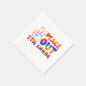 Gefärbte Krawatte 5. Klasse Serviette (Ecke)