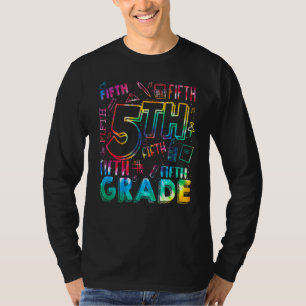 gefärbte Krawatte 5. Klasse Zurück zur Schulausbil T-Shirt