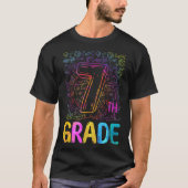 gefärbte Krawatte 7. Klasse Lehrer Funny Back to S T-Shirt (Vorderseite)