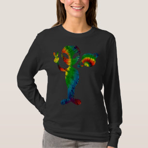 Gefärbte Krawatte Alien Friedensweltraum Weltfried T-Shirt