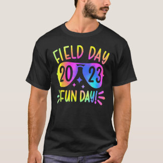 Gefärbte Krawatte am Schultag Feldtag 2023 Lehrer  T-Shirt