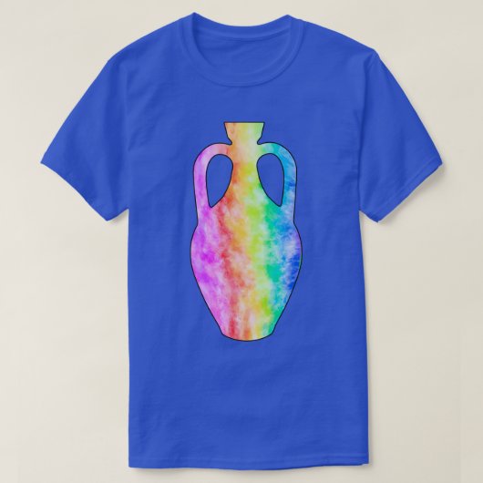 gefärbte Krawatte Amphora T-Shirt (Design vorne)
