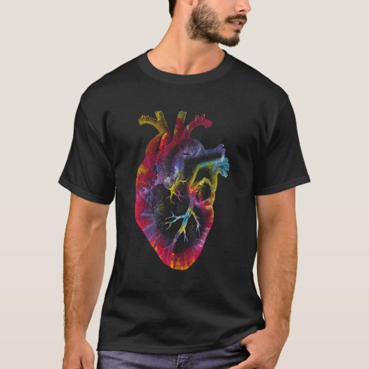 Gefärbte Krawatte Anatomische He Day Anatomy Liebe T-Shirt (Vorderseite)