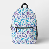 Gefärbte Krawatte Anchor Muster Bedruckter Rucksack (Vorderseite)