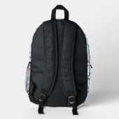 Gefärbte Krawatte Anchor Muster Bedruckter Rucksack (Rückseite)