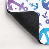 Gefärbte Krawatte Anker Muster 2 Mousepad (Ecke)