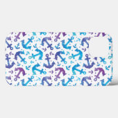 Gefärbte Krawatte Ankermuster 2 Case-Mate iPhone Hülle (Rückseite (Horizontal))