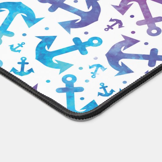 Gefärbte Krawatte Ankermuster 2 Schreibtischunterlage (Ecke)