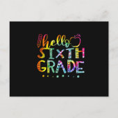 gefärbte Krawatte Ankündigungspostkarte (Vorderseite)