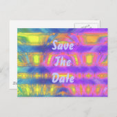 Gefärbte Krawatte Ankündigungspostkarte (Vorne/Hinten)