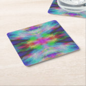 Gefärbte Krawatte Art Rechteckiger Pappuntersetzer (angewinkelt)