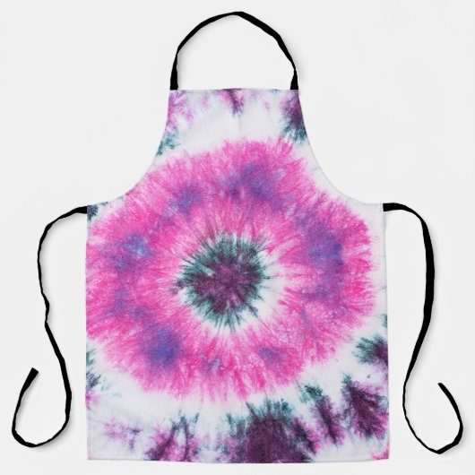 gefärbte Krawatte auf Baumwollgewebe abstrac handg Schürze (Vorderseite)