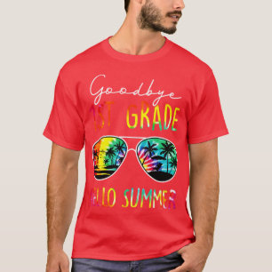Gefärbte Krawatte Auf Wiedersehen 1. Klasse Hallo T-Shirt