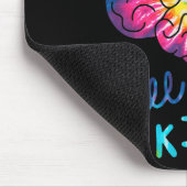 Gefärbte Krawatte Autismus aller Art Mousepad (Ecke)