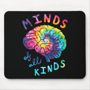 Gefärbte Krawatte Autismus aller Art Mousepad