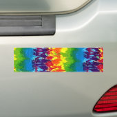 Gefärbte Krawatte Autoaufkleber (Auf Auto)